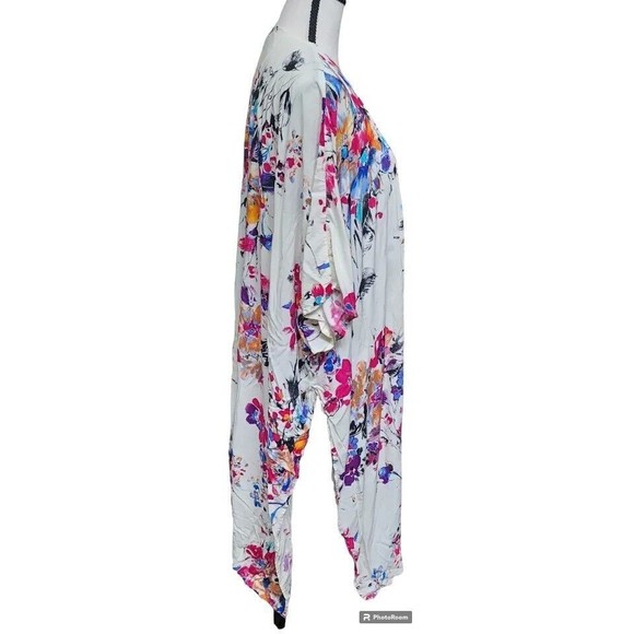 Umgee Open Front Watercolor Duster Kimono Size M/L - Picture 3 of 7